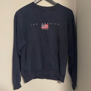 Brandy Melville Navy Blue ‘Los Angeles 1984’ Sweatshirt, one size fits most